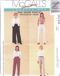 7174 9548 3001 MCCALLS 1 HR LEG WIDTH PANTS PATTERN 14,16,18,20, 24 UNCUT choice